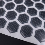 Наліпка силіконова "СОТИ" Карбон 29,5х14 см (2 х54шт) на Бак мотоцикла (2шт/уп.). Изображение №2