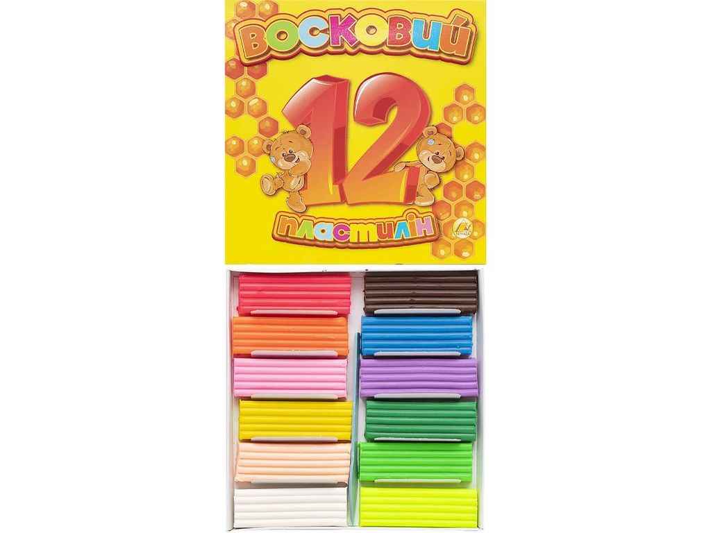 Пластилін 12 кольорів ВОСКОВИЙ ТЕ12414 195 гр. ТМ ТЕТРАДА Пластилін 12 кольорів ВОСКОВИЙ ТЕ12414 195 гр. ТМ ТЕТРАДА