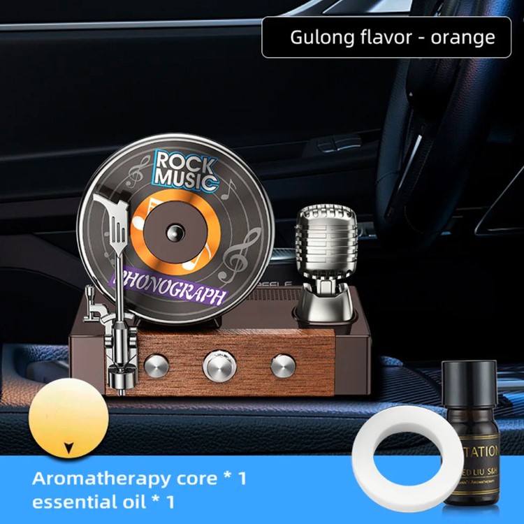 Ароматизатор на сонячній панелі Грамофон "Rock Music" (Cologne) Ароматизатор на сонячній панелі Грамофон "Rock Music" (Cologne)