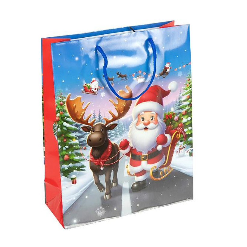 Пакет подарочный "Новый год" 2576-1-1 размер 18х21,5х8 см Пакет подарочный "Новый год" 2576-1-1 размер 18х21,5х8 см