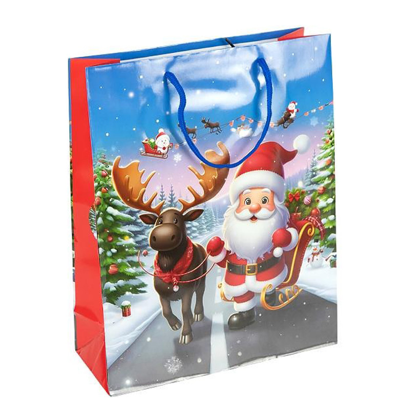 Пакет подарочный "Новый год" 2576-2-1 размер 26х32х10 см Пакет подарочный "Новый год" 2576-2-1 размер 26х32х10 см