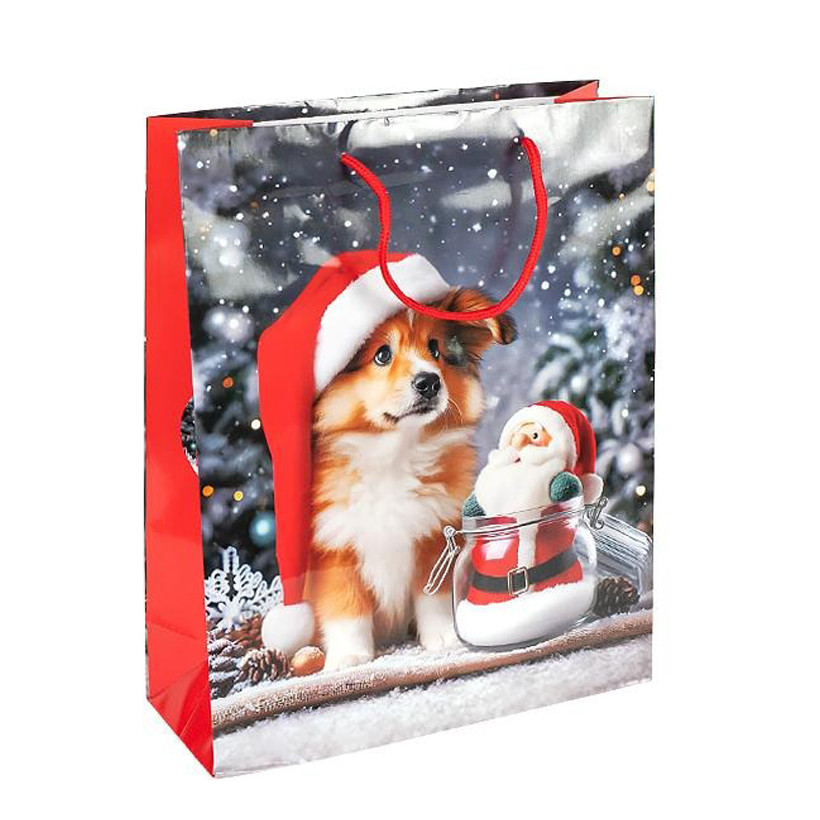 Пакет подарочный "Новый год" 2577-4 размер 18х21,5х8 см Пакет подарочный "Новый год" 2577-4 размер 18х21,5х8 см