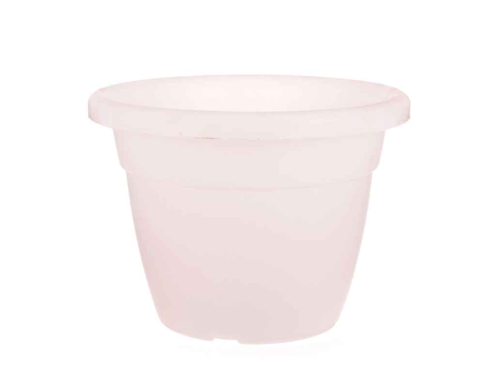 Горщик для квітів 1,75л білий ТМ МЕД Горщик для квітів 1,75л білий ТМ МЕД