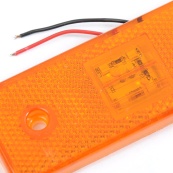 Габарит прямоугольный - оранжевый - 110х42мм - 24V Led 4 диод - MPT-50 +пластик. кроншт (10шт). Изображение №3