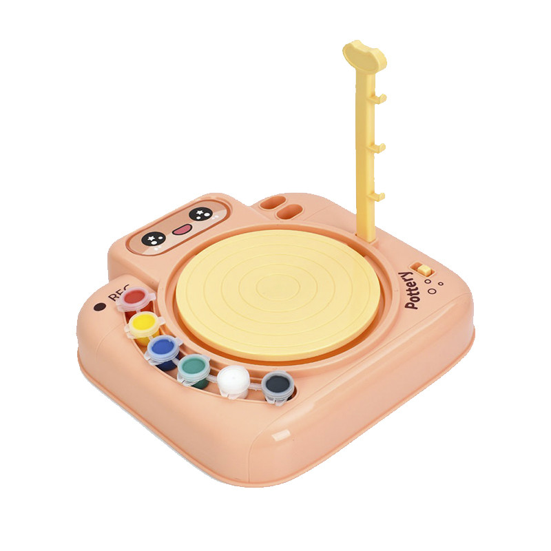 Набор для творчества Гончарный круг ZY113, 6 акриловых красок для покрытия Набор для творчества Гончарный круг ZY113, 6 акриловых красок для покрытия