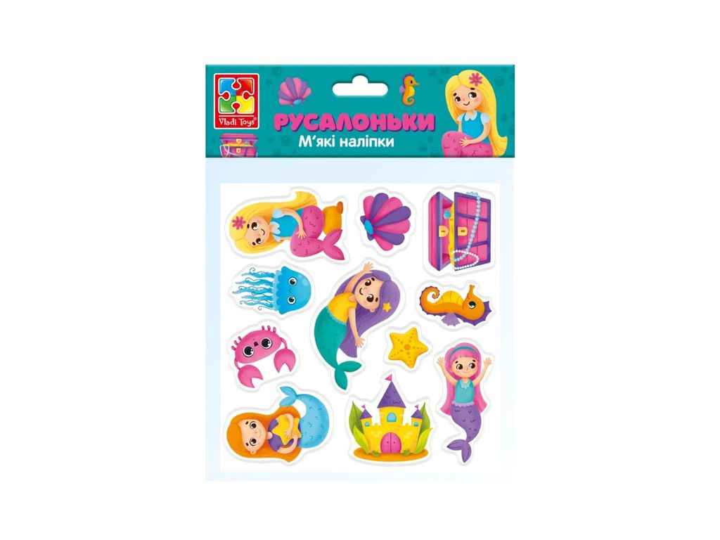 Набір для творчості Мякі наліпки. Русалоньки VT4210-09 (укр) ТМ VLADI TOYS Набір для творчості Мякі наліпки. Русалоньки VT4210-09 (укр) ТМ VLADI TOYS