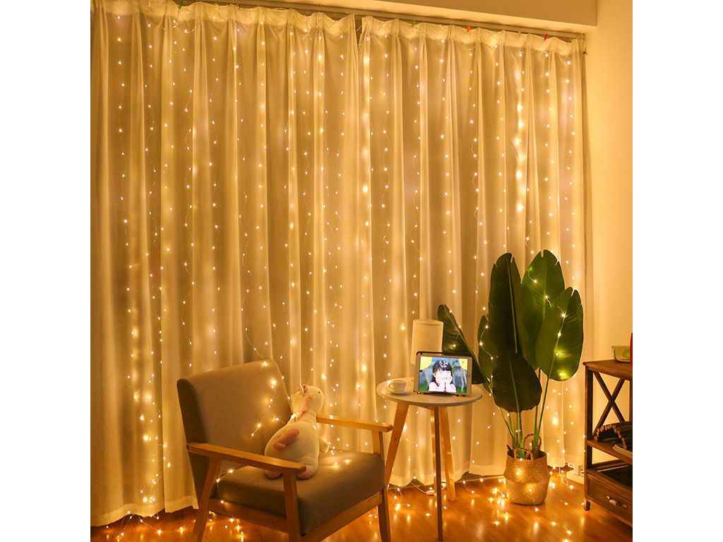 Гірлянда золото 3*2м на батарейці з USВ ZABI-12 GR ТМ TLT Гірлянда золото 3*2м на батарейці з USВ ZABI-12 GR ТМ TLT