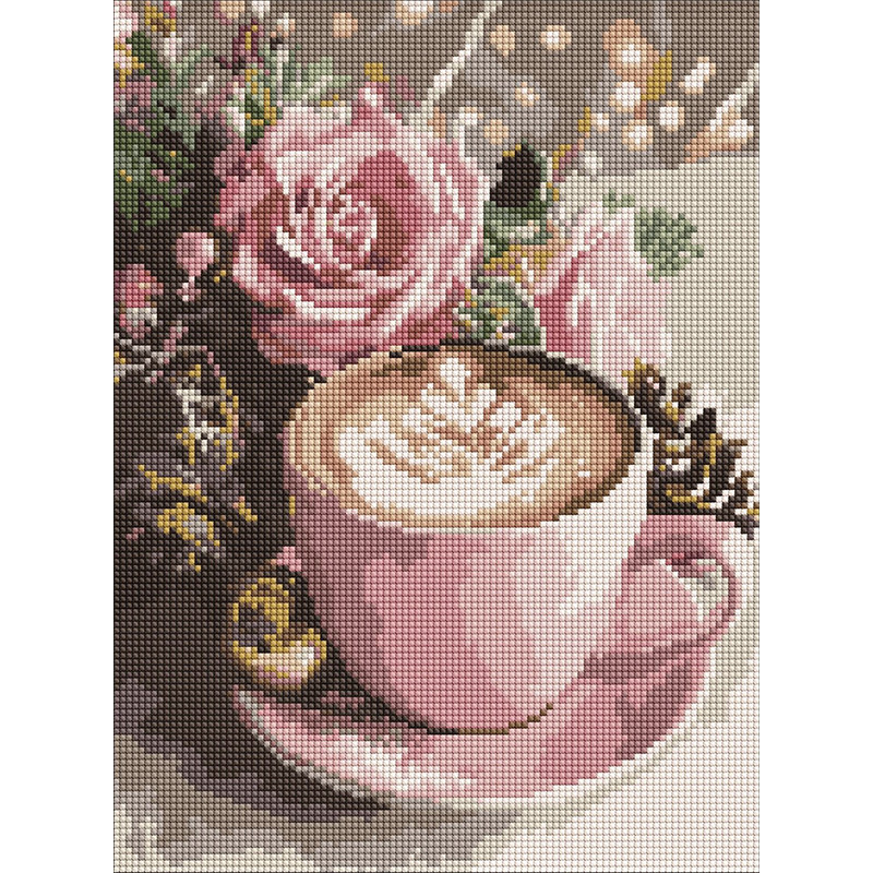 Алмазная мозаика "Новогоднее капучино" AMO20009, 30х40 см Алмазная мозаика "Новогоднее капучино" AMO20009, 30х40 см