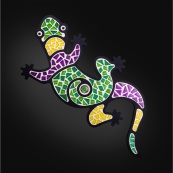 Детский набор для творчества хрустальная мозаика "Ящерица" MA3001. Изображение №2