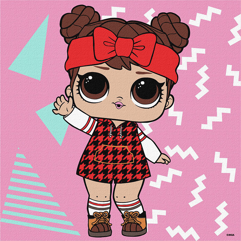 Картина по номерам "L.O.L. Surprise! Winter chill. 12" KHO1334, 25х25 см Картина по номерам "L.O.L. Surprise! Winter chill. 12" KHO1334, 25х25 см