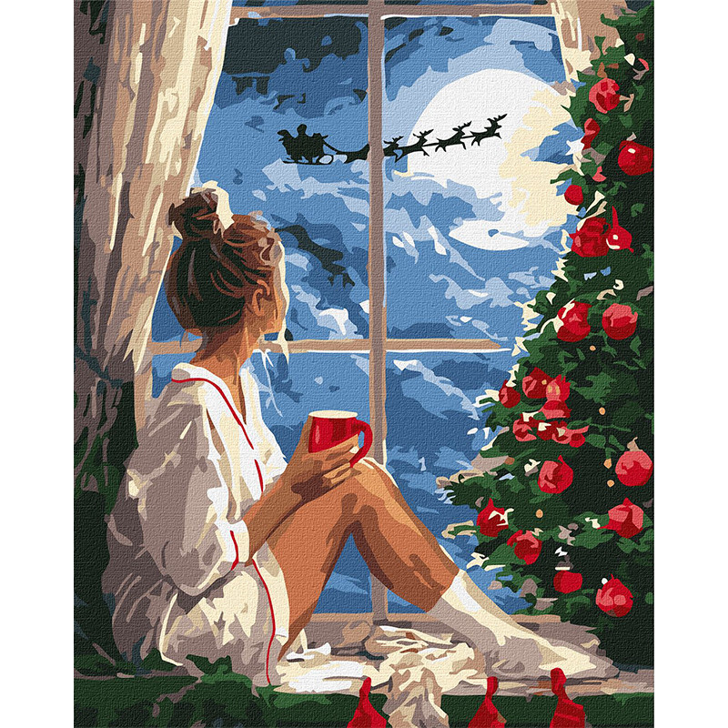 Картина по номерам "Рождественский вечер" ©art_selena_ua KHO8696, 40х50 см Картина по номерам "Рождественский вечер" ©art_selena_ua KHO8696, 40х50 см