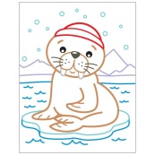 Детские цветные раскраски "Пингвиненок" 18701, 2-3 года. Изображение №2