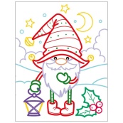 Детские цветные раскраски "Санта и друзья" 18712, 2-3 года. Изображение №3