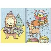 Детская аква-раскраска с водным маркером "Santas Colors" НТ-43-01. Изображение №2