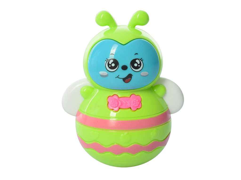 Неваляшка бджілка 8,5см салатовий 1007 ТМ METR Неваляшка бджілка 8,5см салатовий 1007 ТМ METR