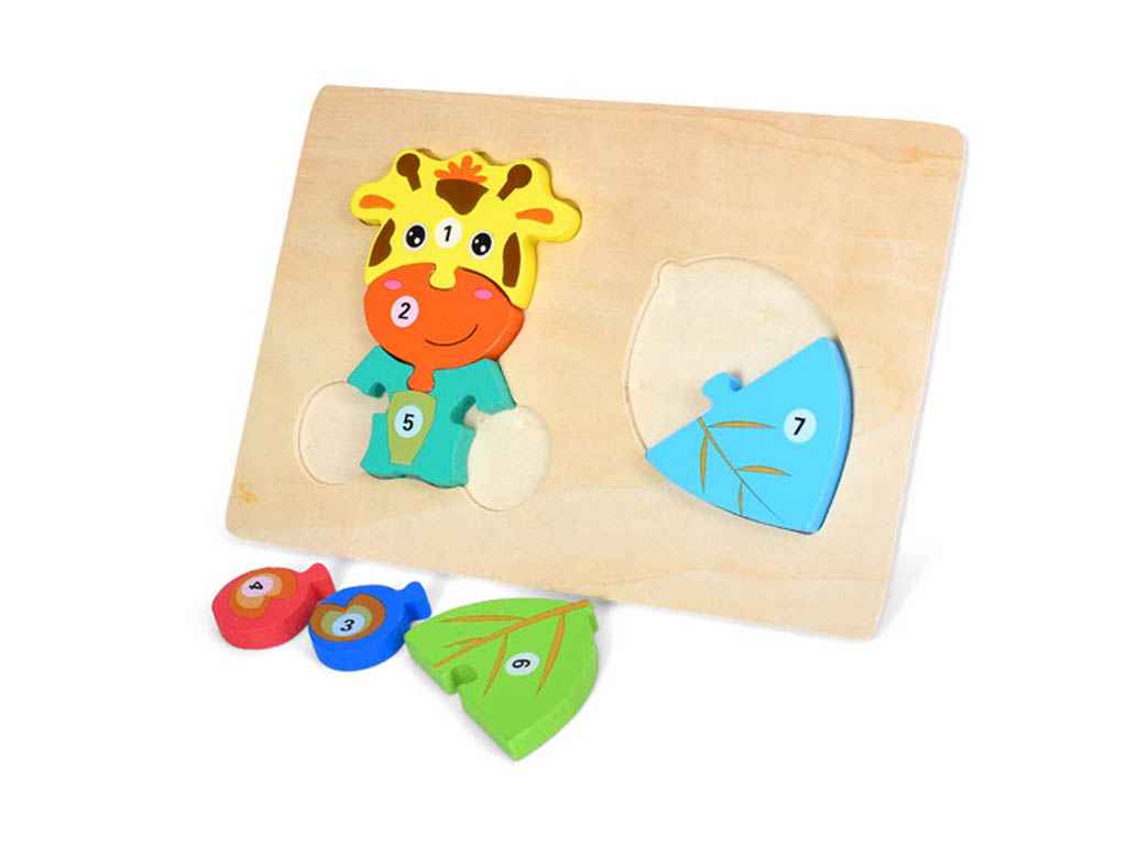Деревяний пазл жираф-лист MD 1998 ТМ METR Деревяний пазл жираф-лист MD 1998 ТМ METR