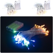 Гирлянда "Ниточка" RJ-07 на 3-х батарейках 50 лампочек 6 метров, мультицвет. Изображение №2 Гирлянда "Ниточка" RJ-07 на 3-х батарейках 50 лампочек 6 метров, мультицвет. Изображение №2