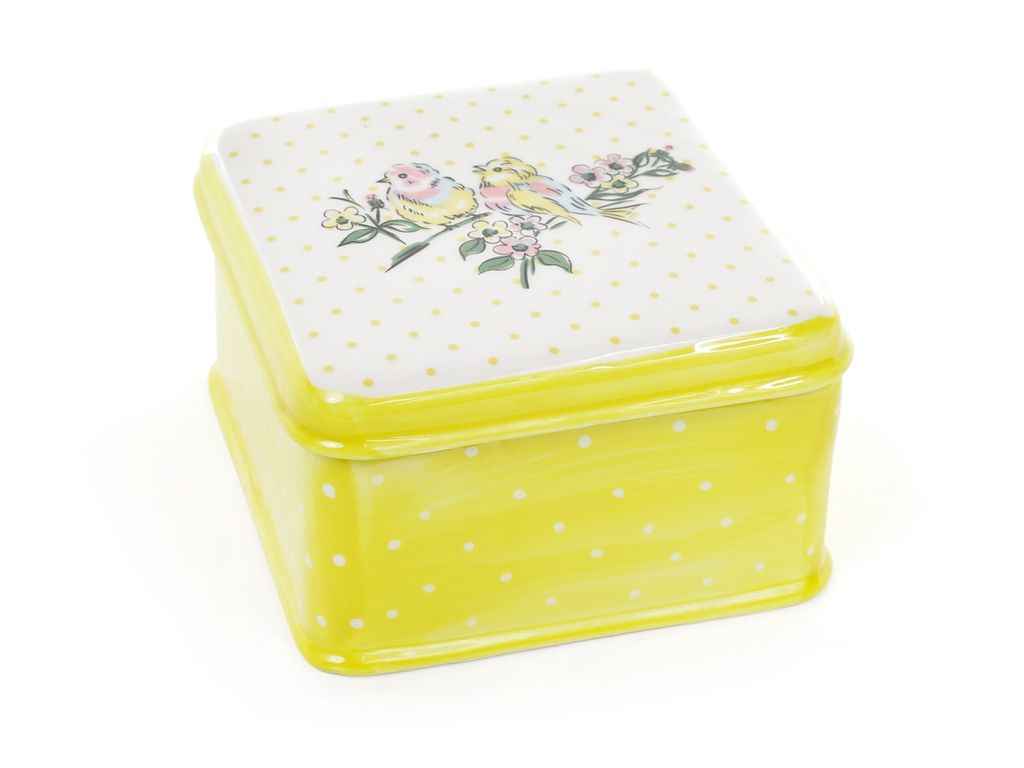 Банка для печива керамічна 325мл Пташки ТМ BONADI Банка для печива керамічна 325мл Пташки ТМ BONADI