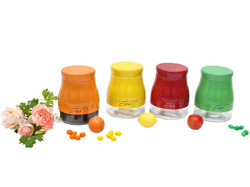 Банка 950мл з кришкою в асортименті 4 дизайни ТМ BONADI Банка 950мл з кришкою в асортименті 4 дизайни ТМ BONADI