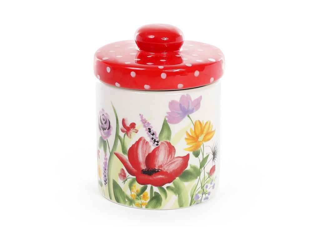 Банка 350мл керамічна для сипучих продуктів Акварель ТМ BONADI Банка 350мл керамічна для сипучих продуктів Акварель ТМ BONADI