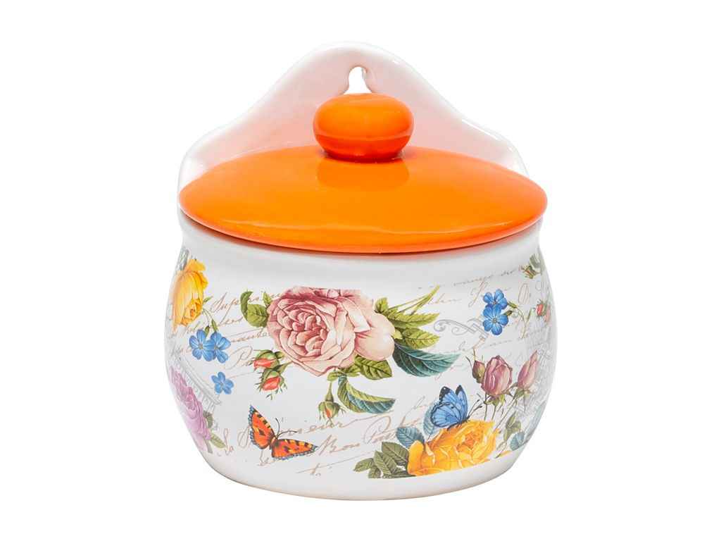 Банка 400мл підвісна керамічна Літо в Європі ТМ BONADI Банка 400мл підвісна керамічна Літо в Європі ТМ BONADI