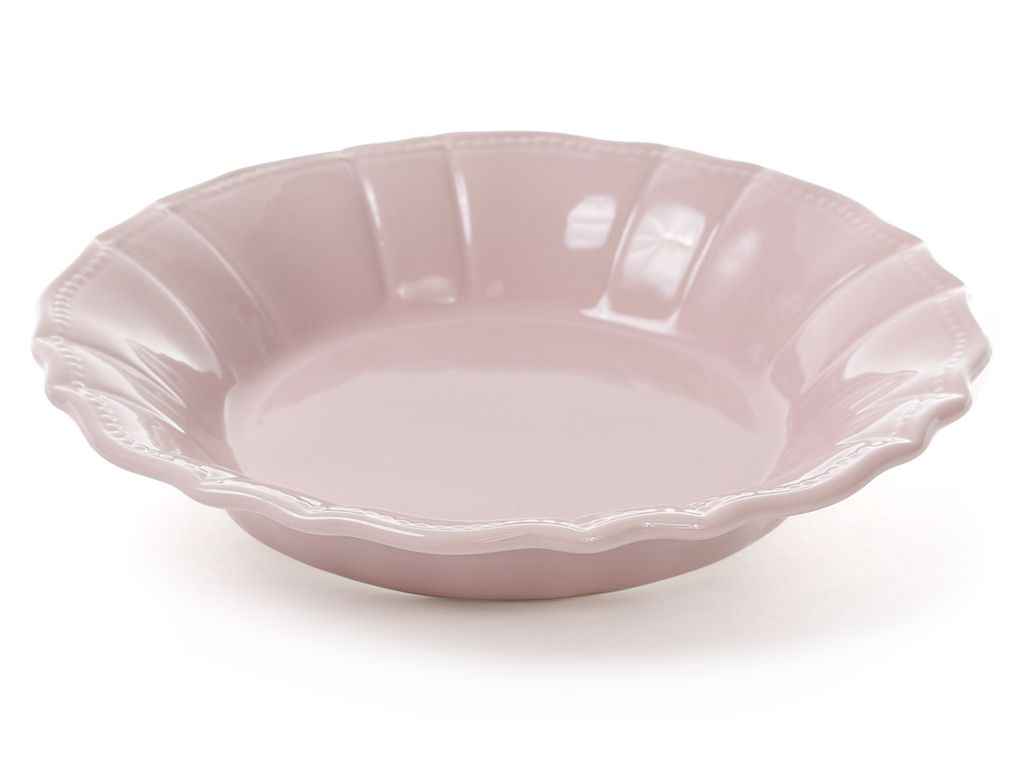 Тарілка 23см супова 500мл, попіл троянди ТМ BONADI Тарілка 23см супова 500мл, попіл троянди ТМ BONADI