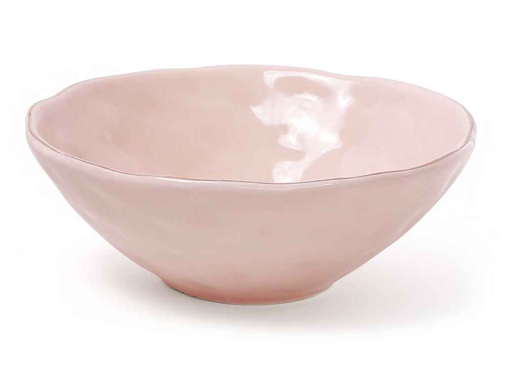 Салатник 300мл керамічний рожевий із золотом ТМBONADI Салатник 300мл керамічний рожевий із золотом ТМBONADI
