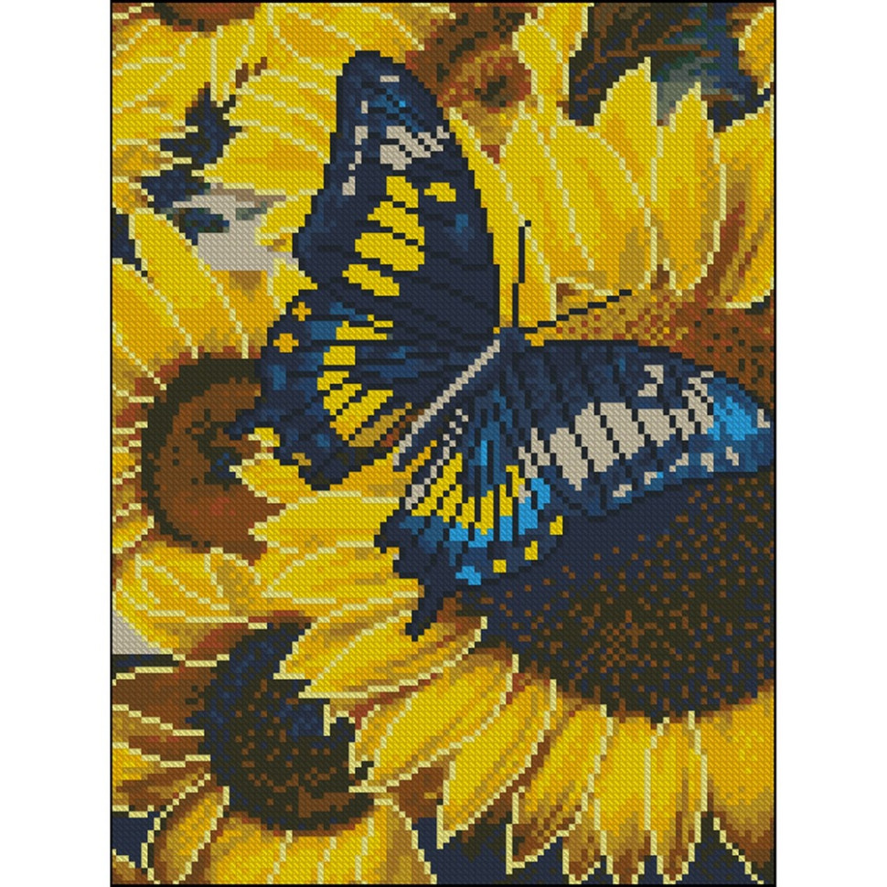 Алмазна мозаїка без підрамника "Метелик" ZAV3040-15, 30х40 см Алмазна мозаїка без підрамника "Метелик" ZAV3040-15, 30х40 см