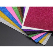 Набір фоамірану з глітером для рукоділля FMRN10, 30х20 см, 10 шт в упаковці. Зображення №2