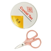 Дитячий набір бісеру для створення прикрас 610-34 ножиці, волосінь у комплекті. Зображення №3