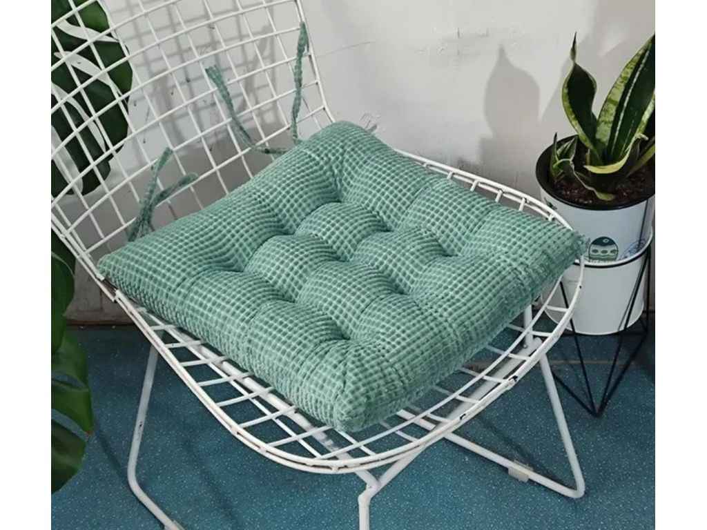 Подушка 40*40 на стілець арт.041-1 зелений ТМ COLORFULHOME Подушка 40*40 на стілець арт.041-1 зелений ТМ COLORFULHOME