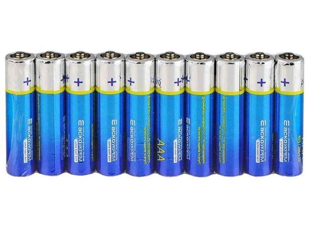 Батарейка сольова AАА.R03.SP10 (shrink 10) ТМ АСКО Батарейка сольова AАА.R03.SP10 (shrink 10) ТМ АСКО