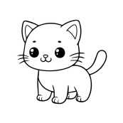 Дитяча розмальовка пальчиковими фарбами "Забавне кошенятко" 15624-AC 25х25 см. Зображення №2