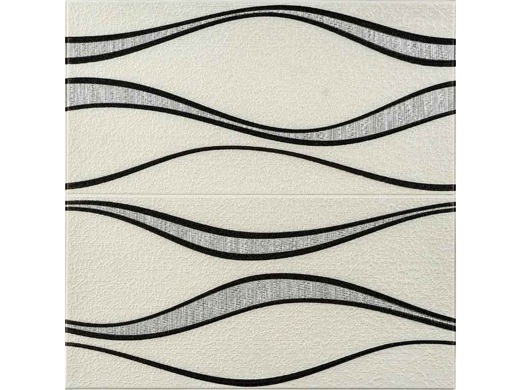 Панель стінова 3D 700 * 700 * 5мм Білі хвилі (195) SW-00000767 ТМSTICKER WALL Панель стінова 3D 700 * 700 * 5мм Білі хвилі (195) SW-00000767 ТМSTICKER WALL