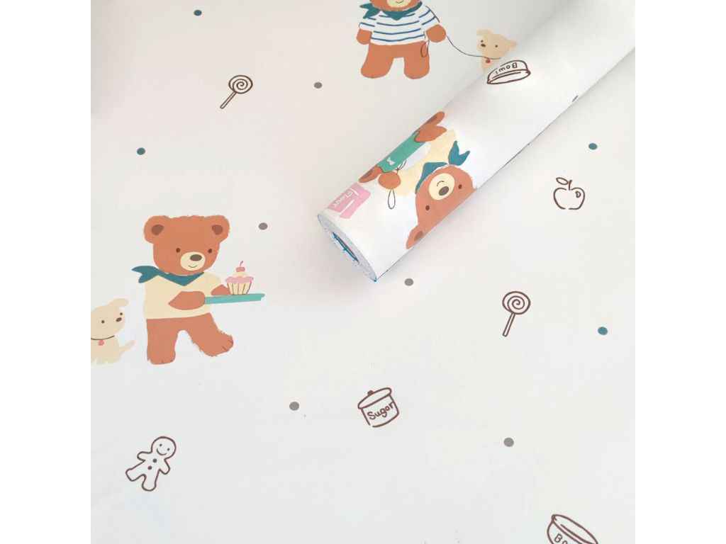 Плівка на самоклейці 45см * 10м дитяча 0,07мм Ведмедик SW-00000818 ТМSTICKER WALL Плівка на самоклейці 45см * 10м дитяча 0,07мм Ведмедик SW-00000818 ТМSTICKER WALL