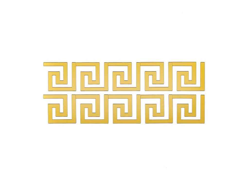 Дзеркальний декор акриловий самоклеючий золото 10шт (D) SW-00002507 ТМSTICKER WALL Дзеркальний декор акриловий самоклеючий золото 10шт (D) SW-00002507 ТМSTICKER WALL