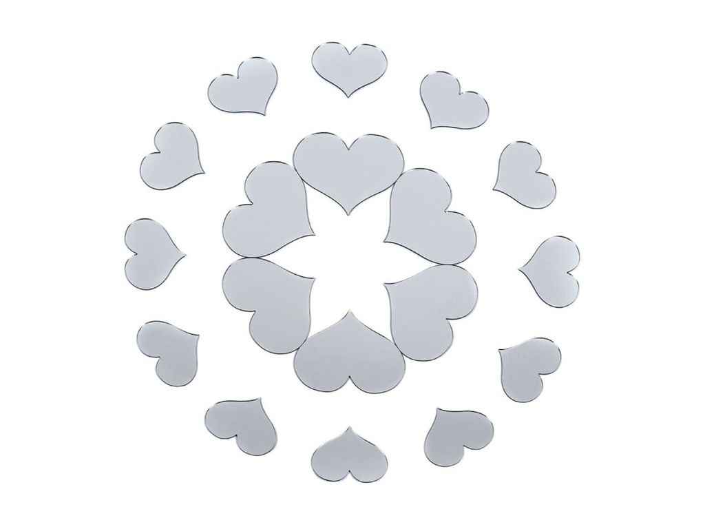 Дзеркальний декор акриловий самоклеючий срібло 18шт (D) SW-00002524 ТМSTICKER WALL Дзеркальний декор акриловий самоклеючий срібло 18шт (D) SW-00002524 ТМSTICKER WALL