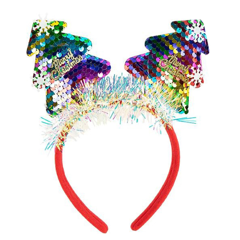 Детский новогодний ободок "Елочка" 2503-SP(Multi) с пайетками Детский новогодний ободок "Елочка" 2503-SP(Multi) с пайетками