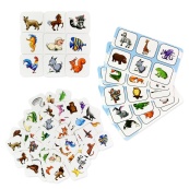 Детское лото "Животные" 30579, 54 фишки 9 планшеток. Изображение №3