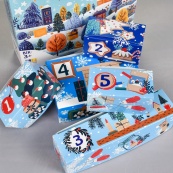 Дитячий набір для творчості розфарбовування гіпсової фігурки "Адвент календар" 31047. Зображення №4