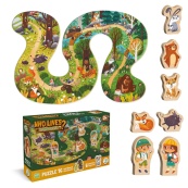 Детский пазл с деревянными фигурками "Кто живет в лесу?" 300608, 16 элементов. Изображение №2 Детский пазл с деревянными фигурками "Кто живет в лесу?" 300608, 16 элементов. Изображение №2