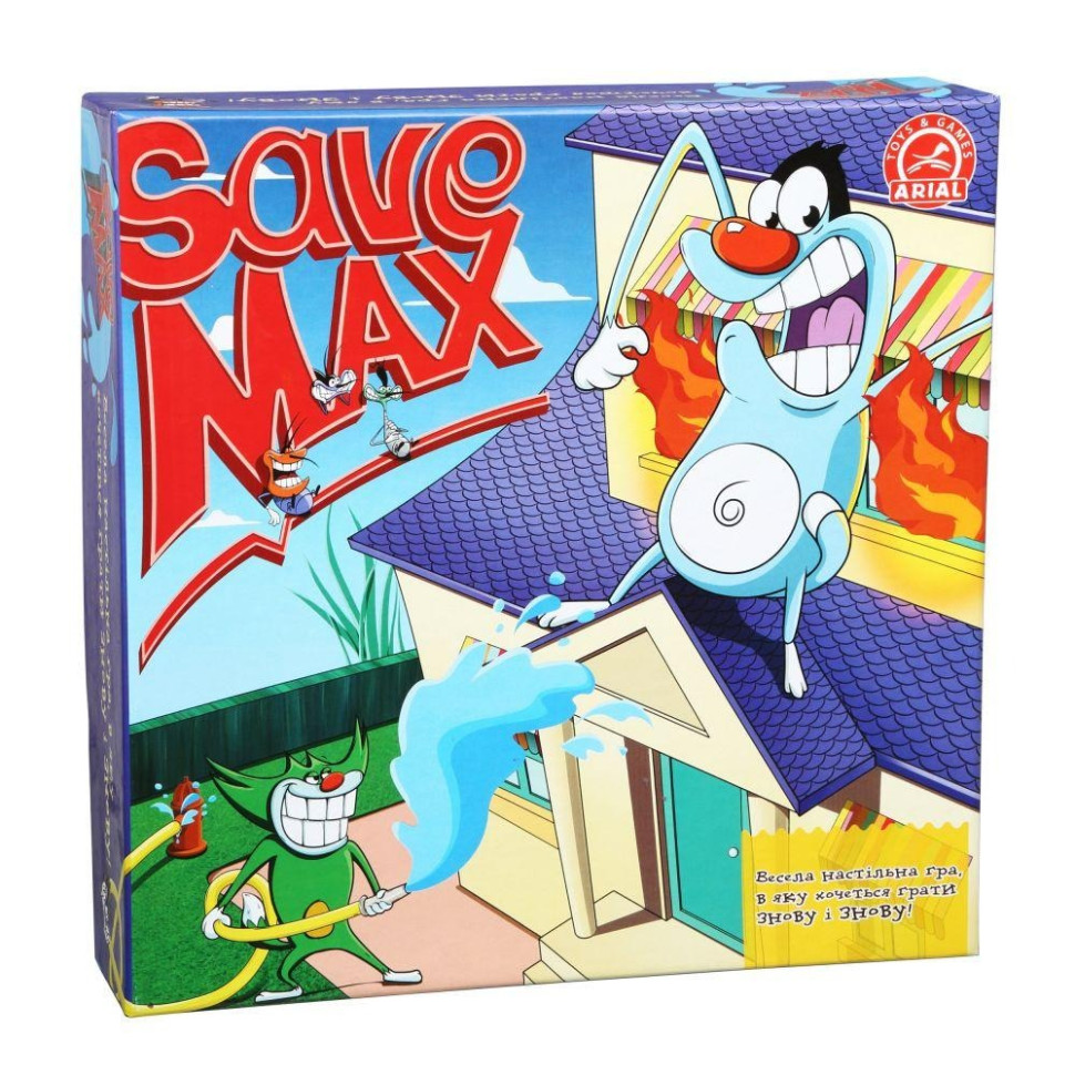 Настільна гра Врятувати Макса. Пожежник Arial 911357 укр. мовою Настільна гра Врятувати Макса. Пожежник Arial 911357 укр. мовою