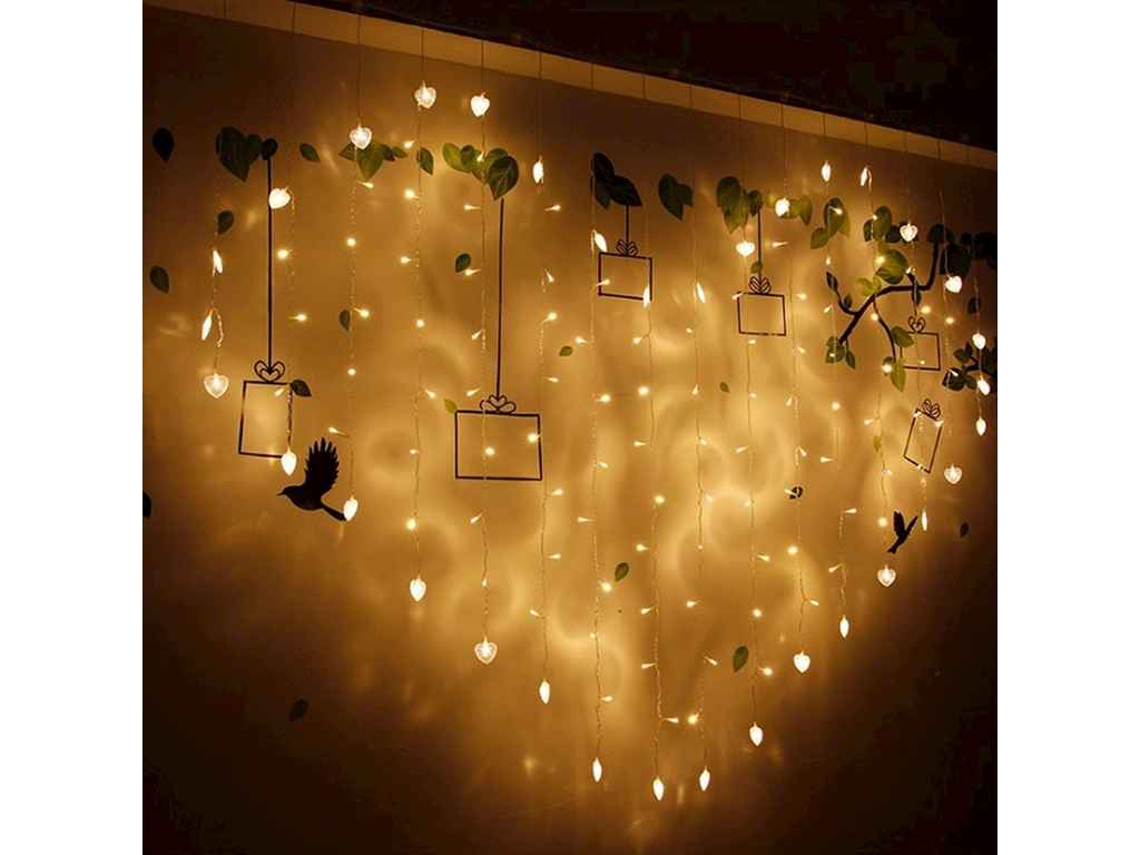 Гірлянда-шторка Серця золото 3*2м 220В ТМ TLT Гірлянда-шторка Серця золото 3*2м 220В ТМ TLT