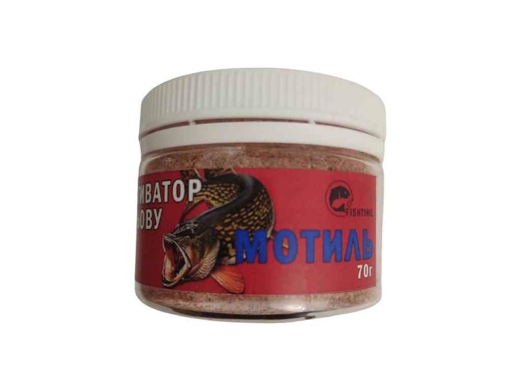 Активатор кльову сухий 70г Мотиль ТМ FISHTIME Активатор кльову сухий 70г Мотиль ТМ FISHTIME