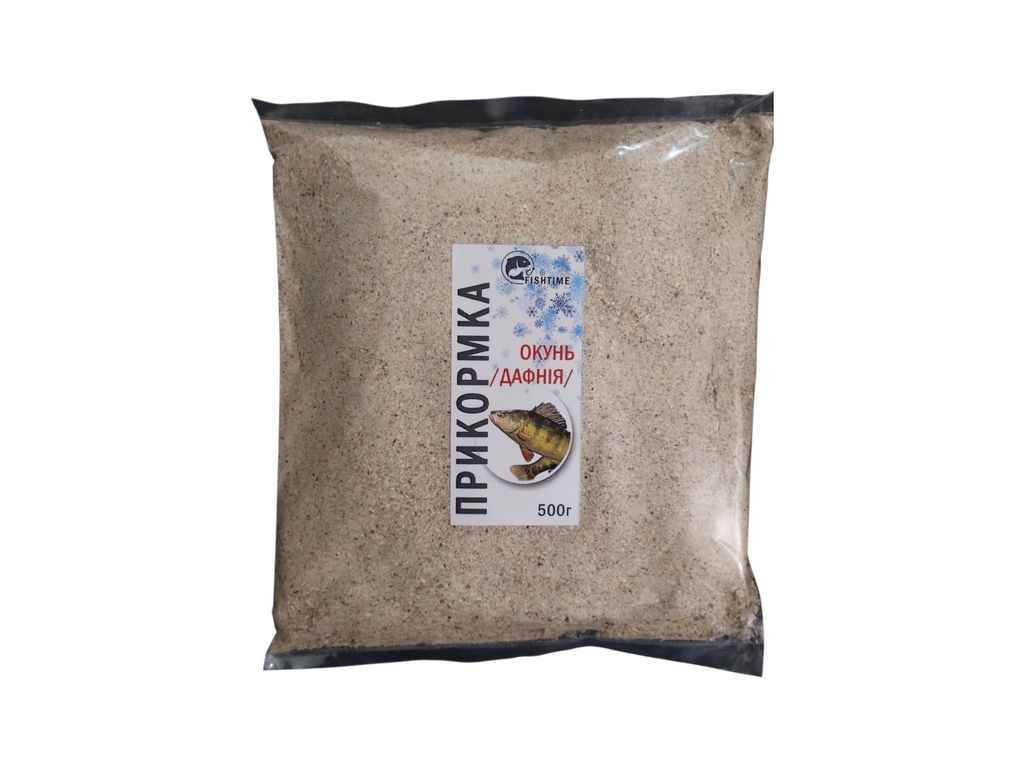Принада для лову риби зимова 500г Окунь/Дафнія ТМ FISHTIME Принада для лову риби зимова 500г Окунь/Дафнія ТМ FISHTIME