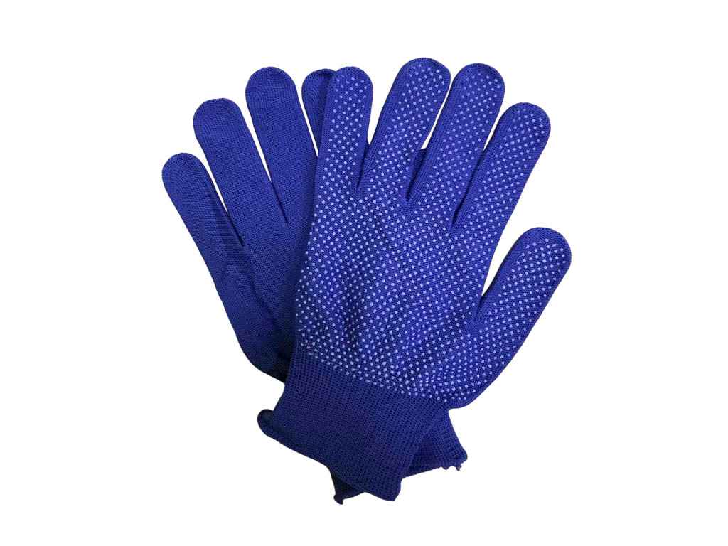 Перчатки робочі з ПВХ крапкою 10(XL) трикотажні Сині ТМ Китай Перчатки робочі з ПВХ крапкою 10(XL) трикотажні Сині ТМ Китай