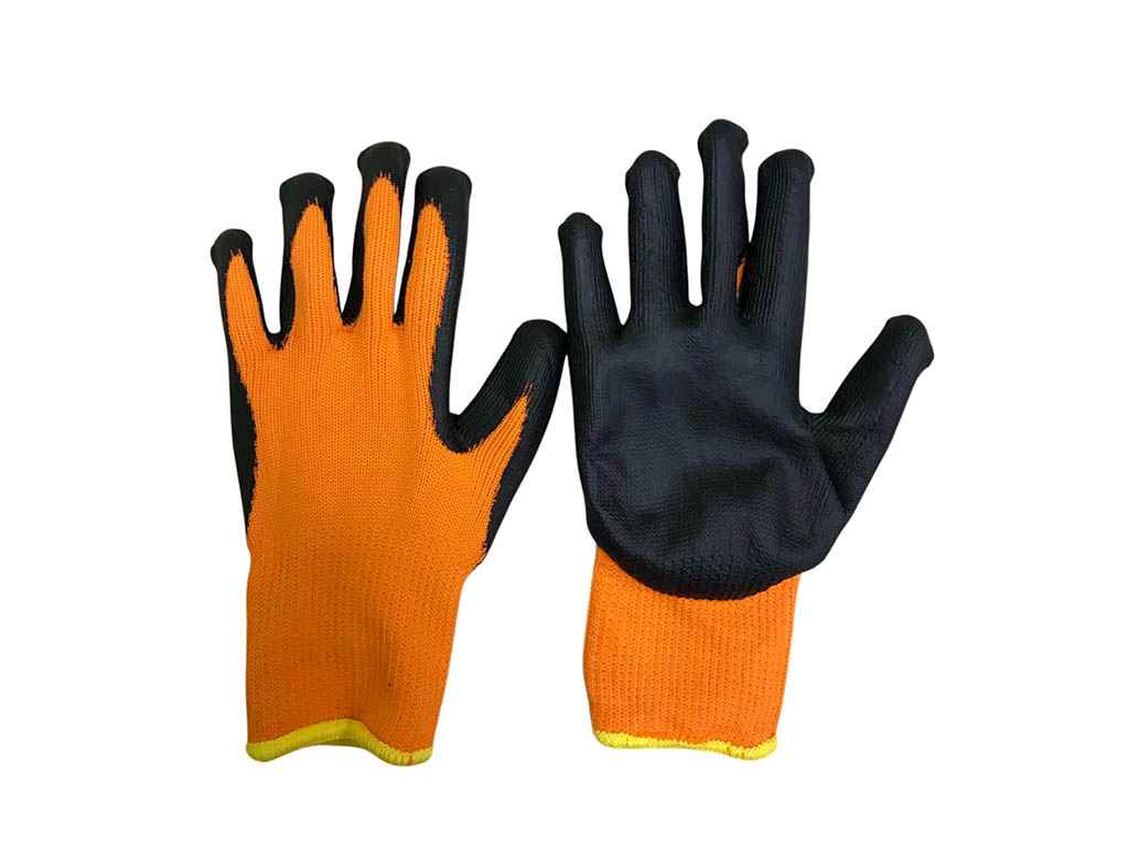 Перчатки робочі утеплені 10(XL) з чорним нітриловим покриттям помаранчеві ТМ Китай Перчатки робочі утеплені 10(XL) з чорним нітриловим покриттям помаранчеві ТМ Китай