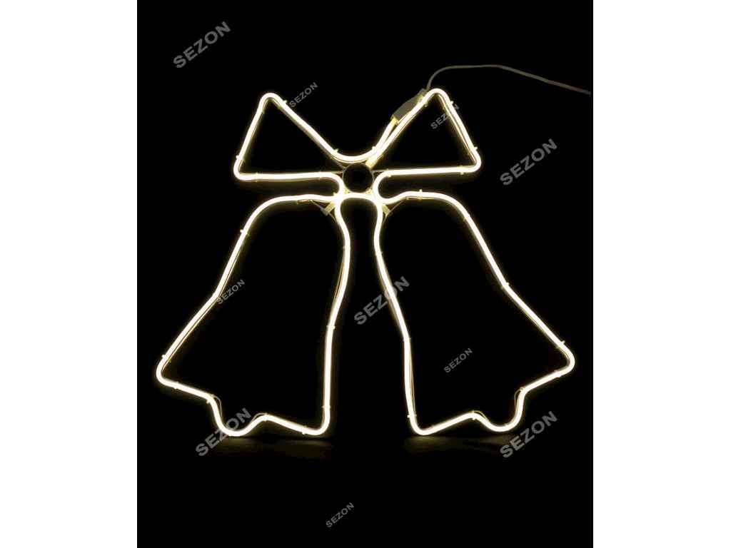 Фігурка-підвіска білий теплий 50см Дзвіночки неон ТМ КИТАЙ Фігурка-підвіска білий теплий 50см Дзвіночки неон ТМ КИТАЙ