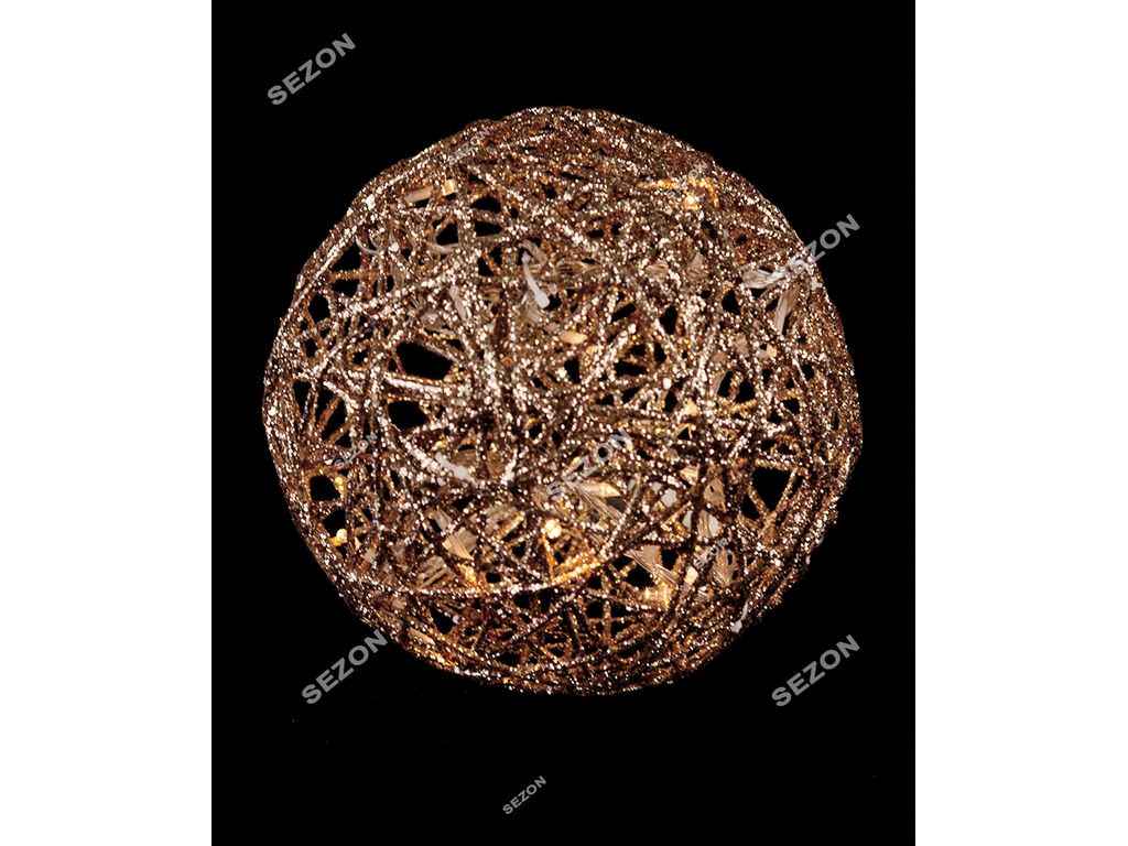 Куля золото 20см 19-101-20G ТМ КИТАЙ Куля золото 20см 19-101-20G ТМ КИТАЙ