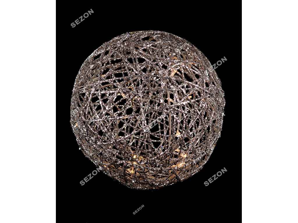 Куля срібло 20см 19-101-20S ТМ КИТАЙ Куля срібло 20см 19-101-20S ТМ КИТАЙ